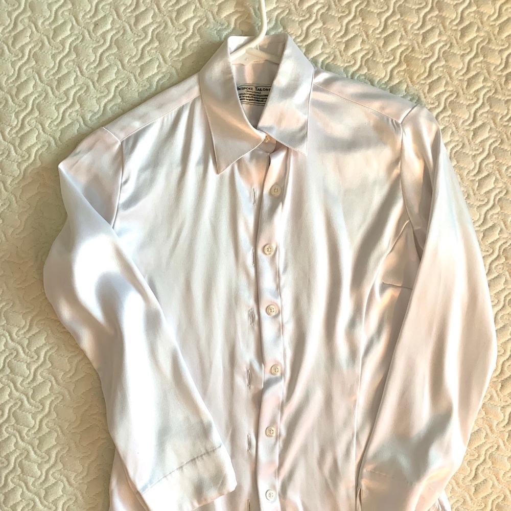 Classic silk white shirt